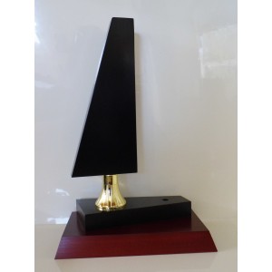 Red Black Triangle Trophy
