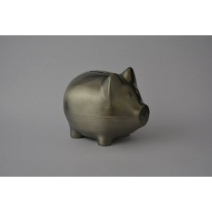 Pig Money Box - Pewter