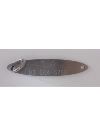 70mm Long Stainless Steel Dog Tag